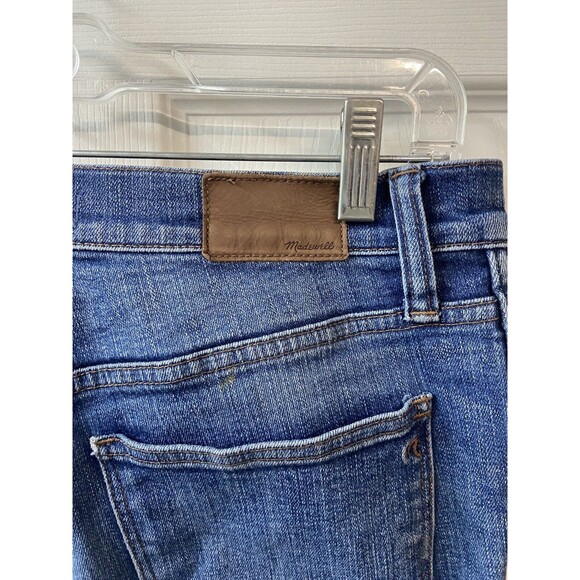Madewell Womens High Riser Size 28 Skinny Thrashed Distressed Denim Jeans - Picture 9 of 12